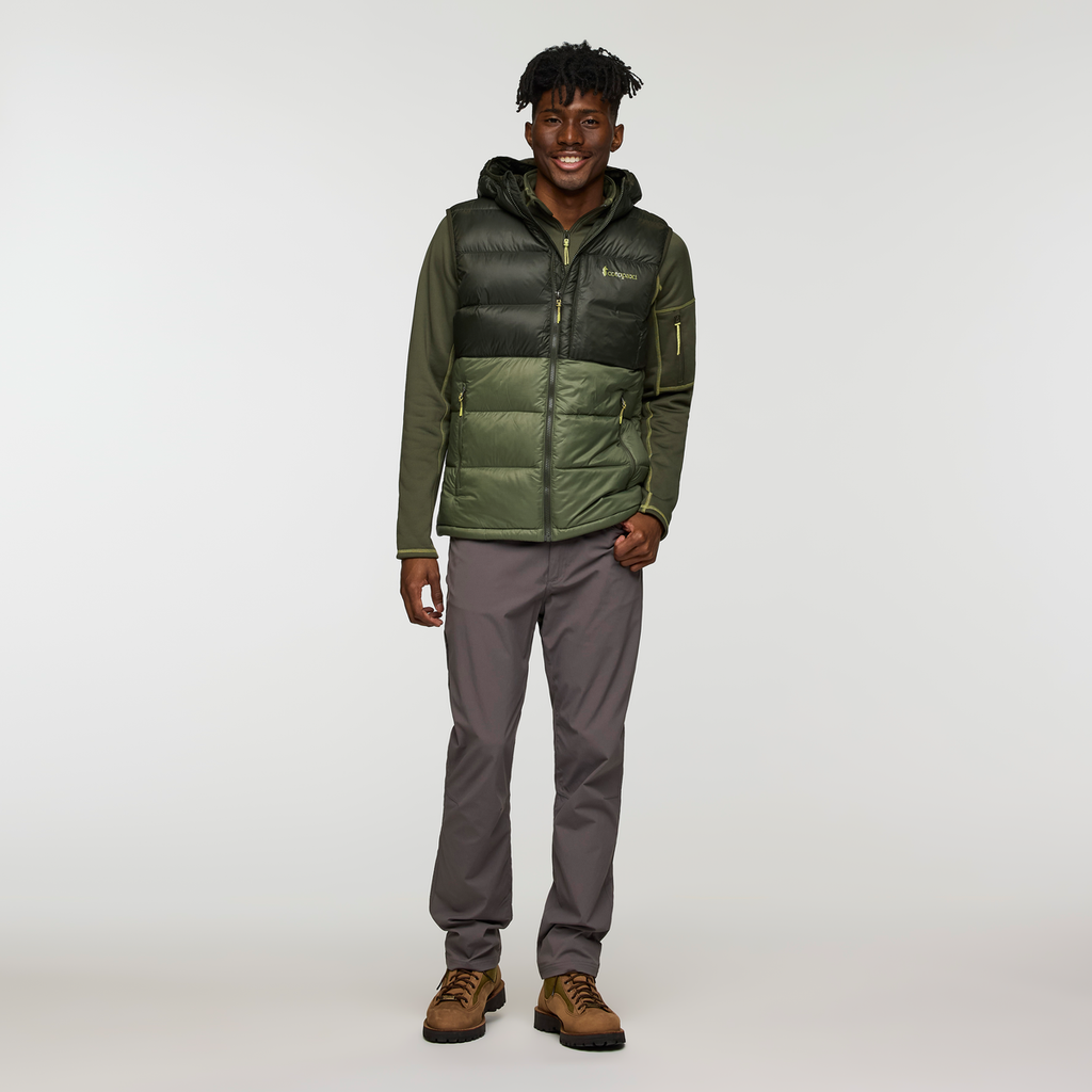 Fuego Max Down Vest - Men's, Woods/Fatigue, Model Nicolas