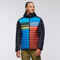 Funky Fuego Down Hooded Jacket - Men's, Carbon Combo, Model Kai