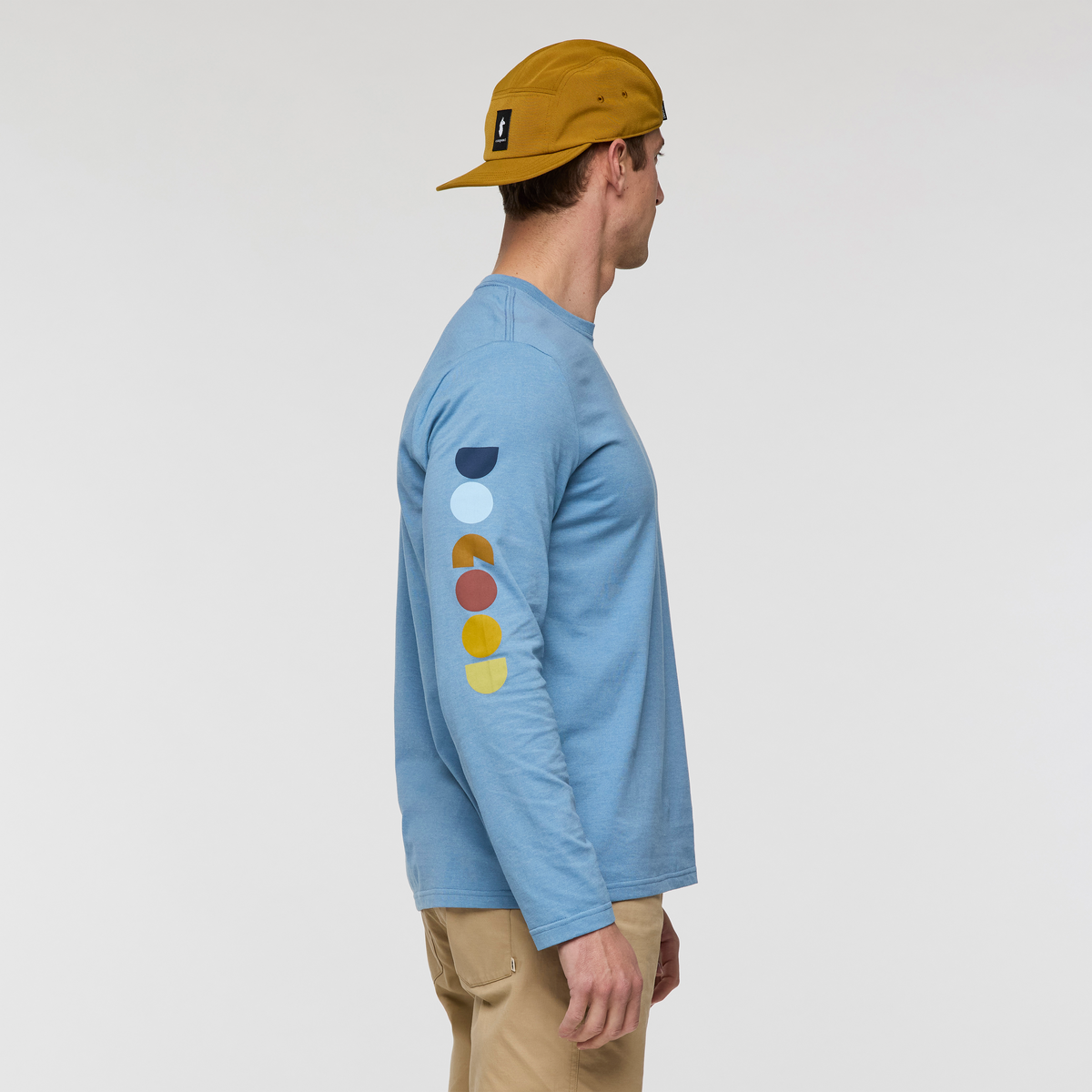 Geo Do Good Long-Sleeve T-Shirt - Men's, Fjord, Model Jackson