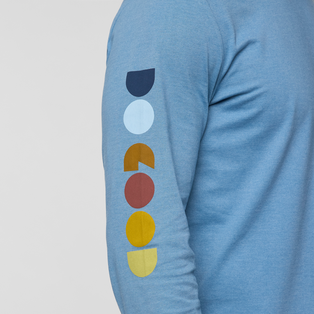 Geo Do Good Long-Sleeve T-Shirt - Men's, Fjord, Model Jackson