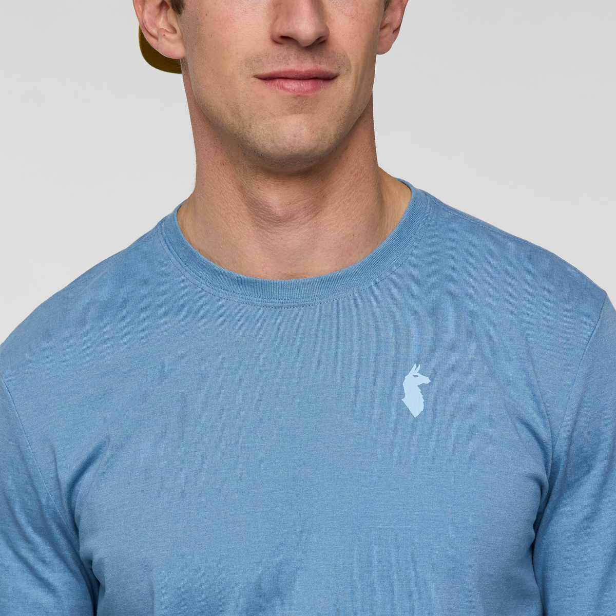 Geo Do Good Long-Sleeve T-Shirt - Men's, Fjord, Model Jackson