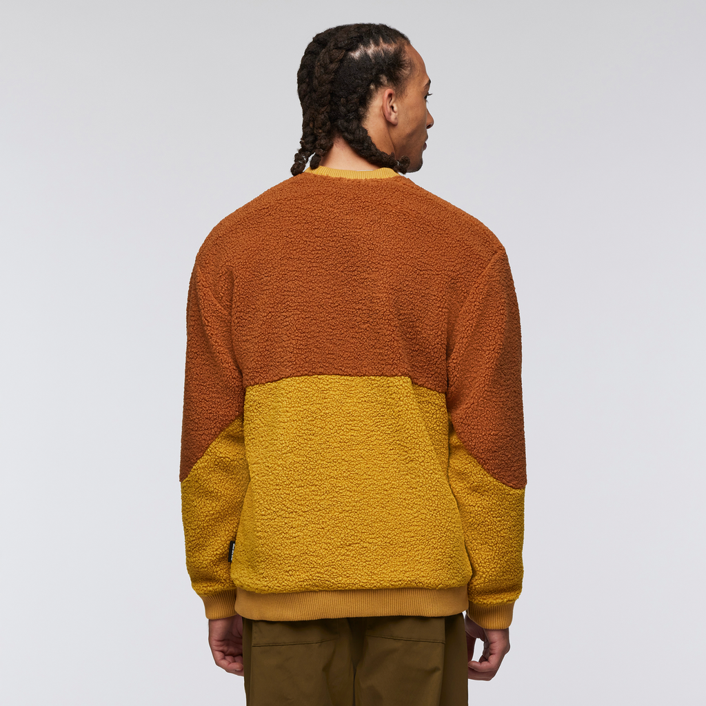 High Pile Fleece Crew - Men's, Sienna/Amber, Model Kai