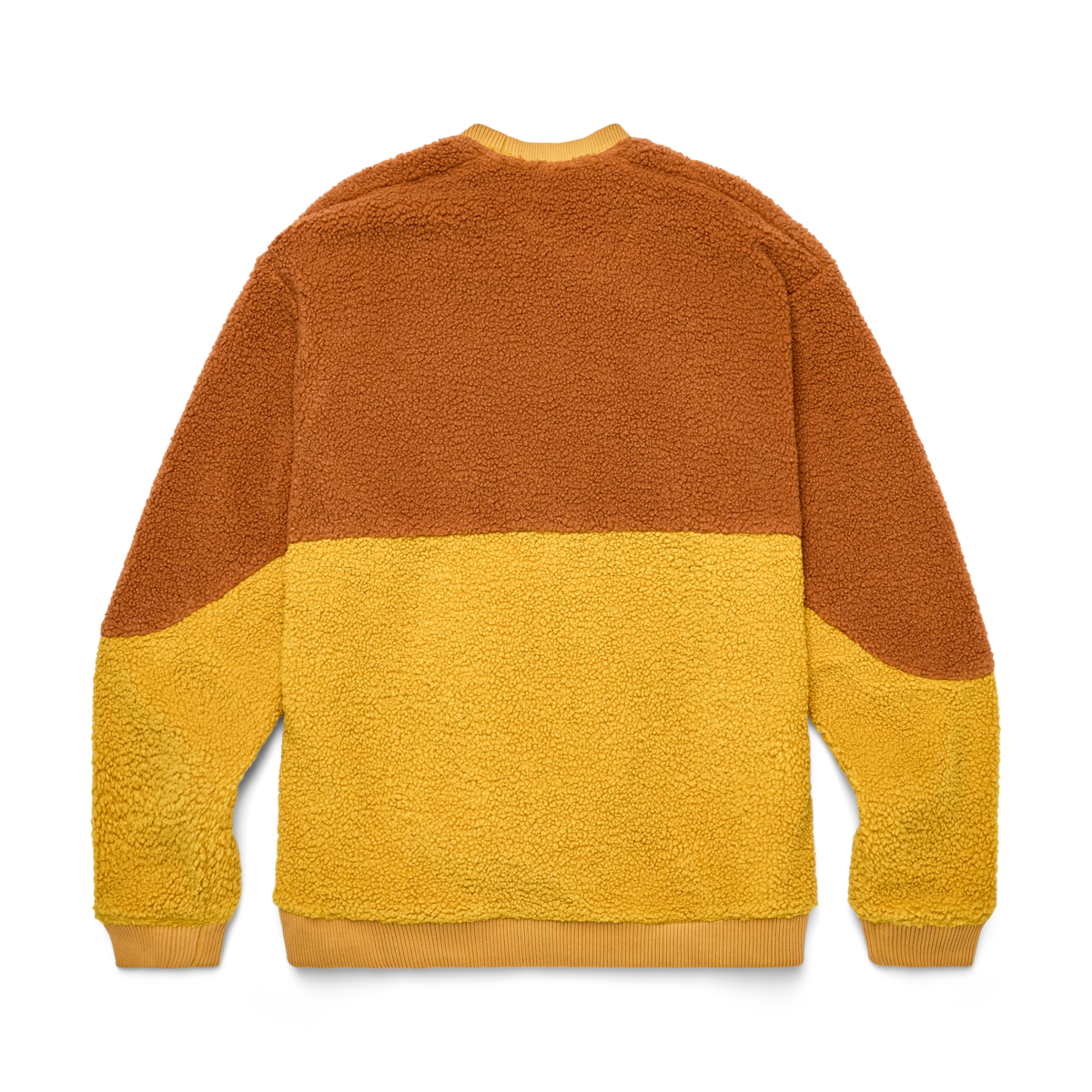 High Pile Fleece Crew - Men's, Sienna/Amber, Detail