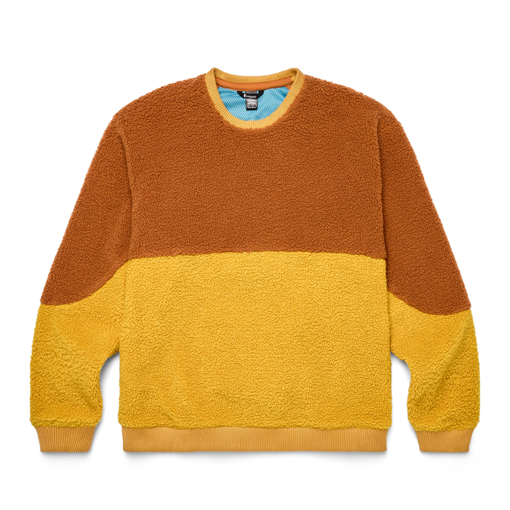 High Pile Fleece Crew - Men's, Sienna/Amber, Detail