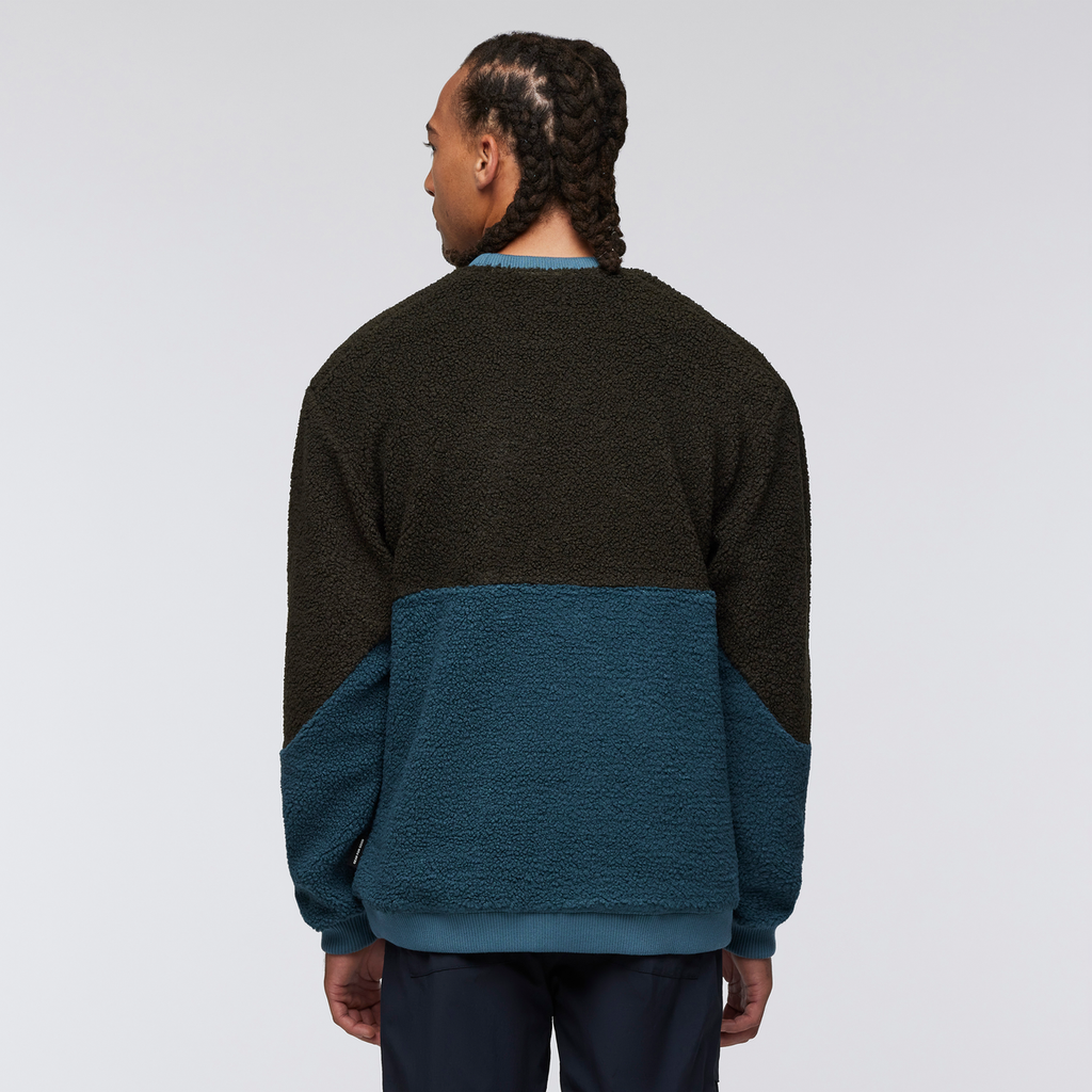 High Pile Fleece Crew - Men's, Woods/Blue Spruce, Model Kai