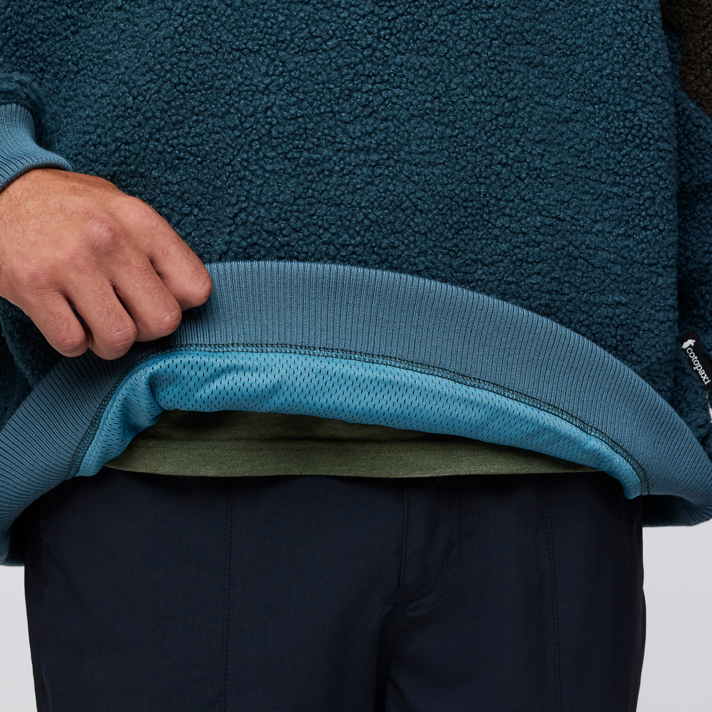 High Pile Fleece Crew - Men's, Woods/Blue Spruce, Model Kai
