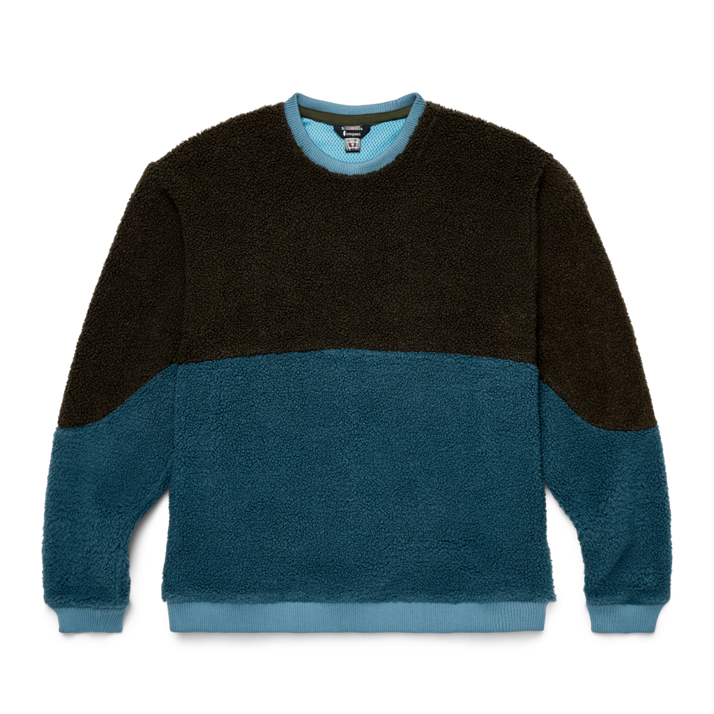 High Pile Fleece Crew - Men's, Woods/Blue Spruce, Detail