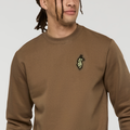 Lava Llama Crew Sweatshirt - Men's, Dune, Model Kai