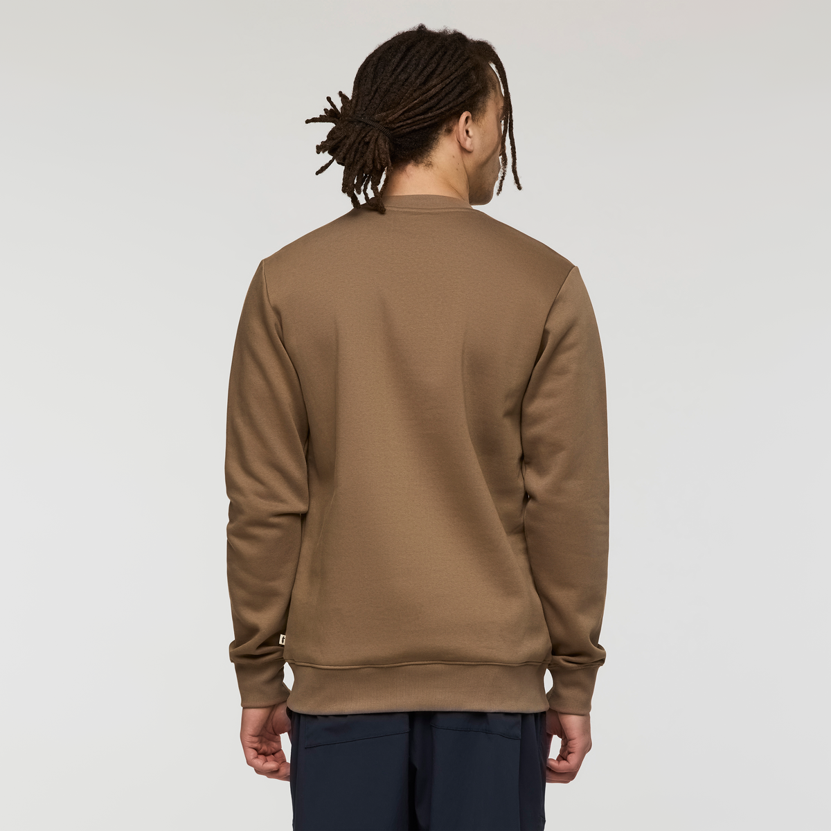 Lava Llama Crew Sweatshirt - Men's, Dune, Model Kai