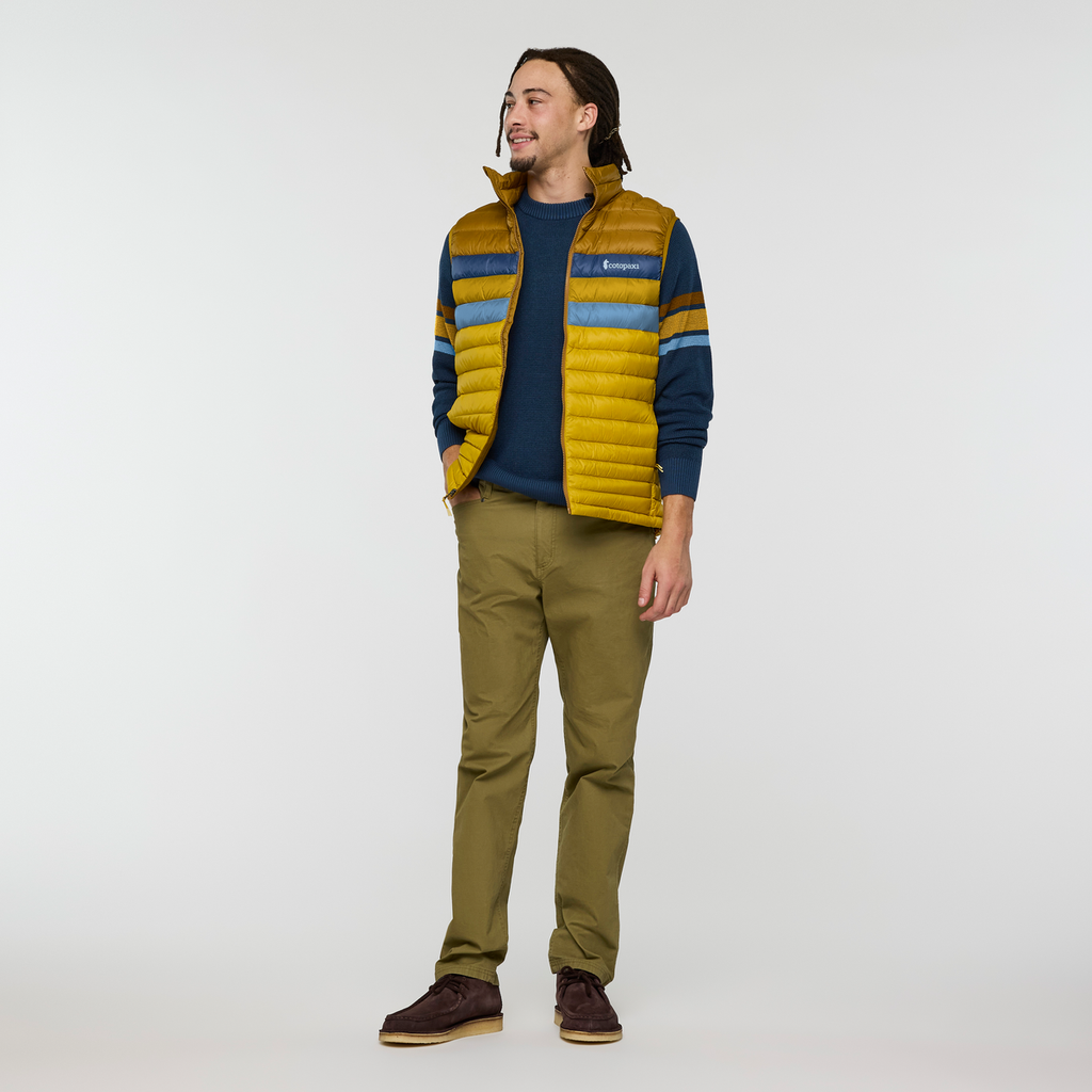 Libre Waffle Crew Sweater - Men's, Deep Sea, Model Kai