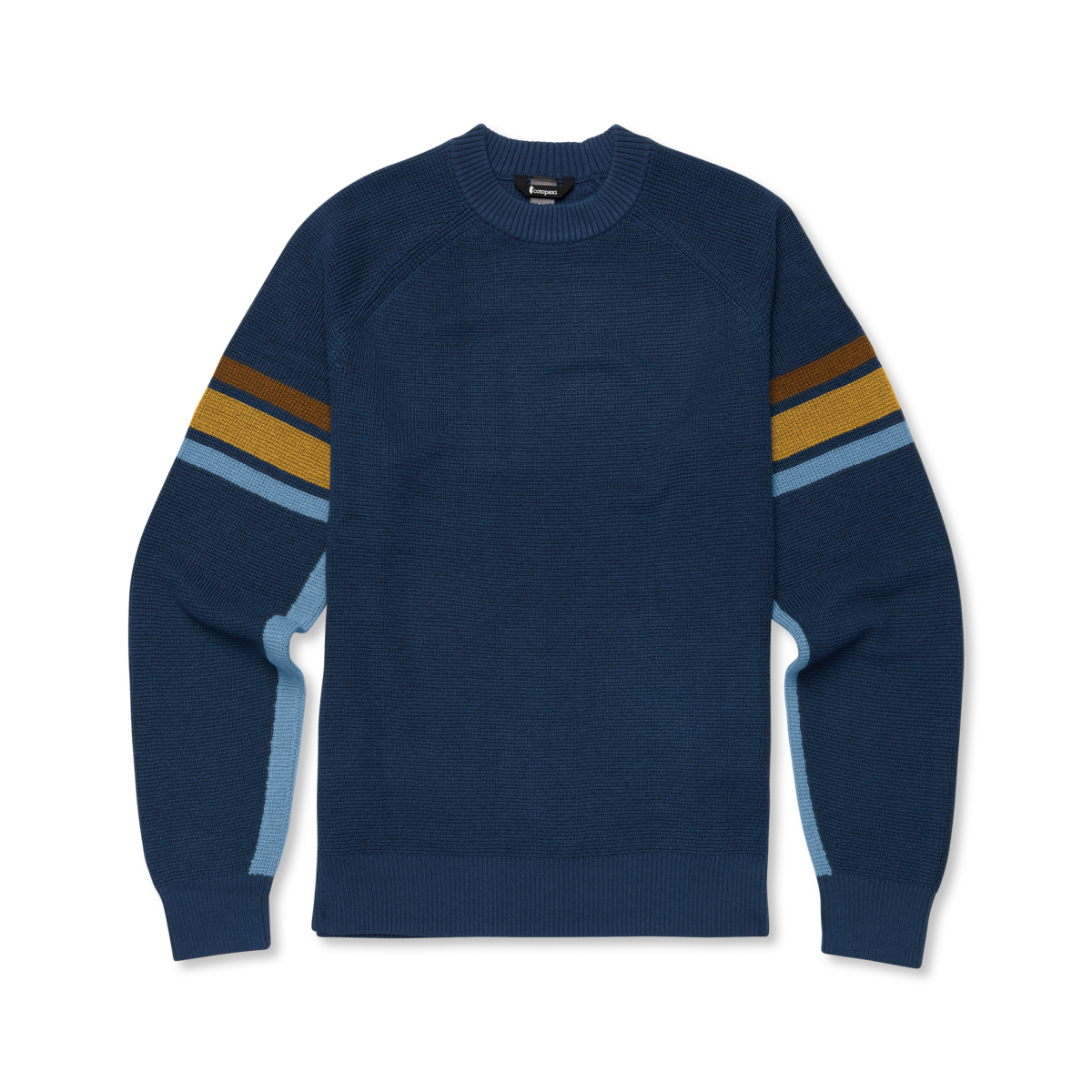 Libre Waffle Crew Sweater - Men's, Deep Sea, flatlay