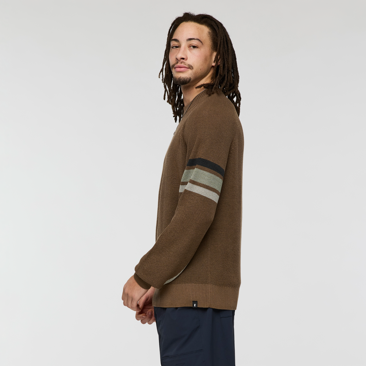 Libre Waffle Crew Sweater - Men's, Dune, Model Kai