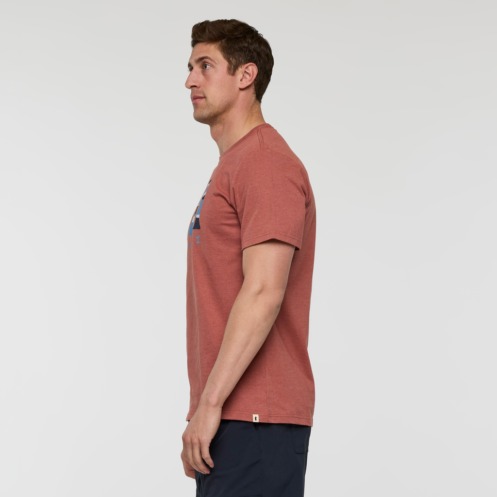 Llama Hoodoo T-Shirt - Men's, Nutmeg, Model Jackson