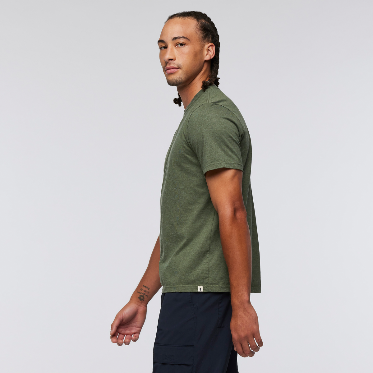 Llama Icon T-Shirt - Men's, Fatigue, Model Kai