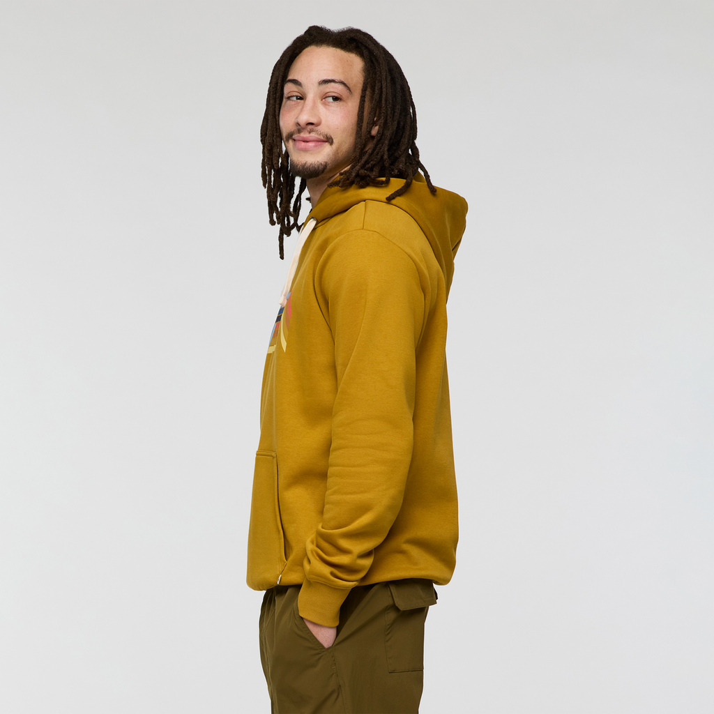 Melting Sunset Pullover Hoodie - Men's, Bronze, Model Kai