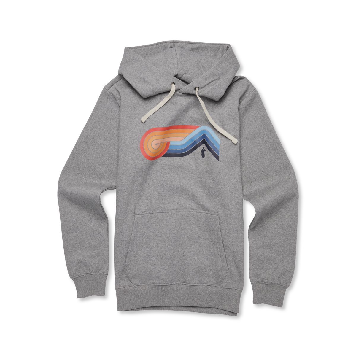 Melting Sunset Pullover Hoodie - Men's, Heather Grey