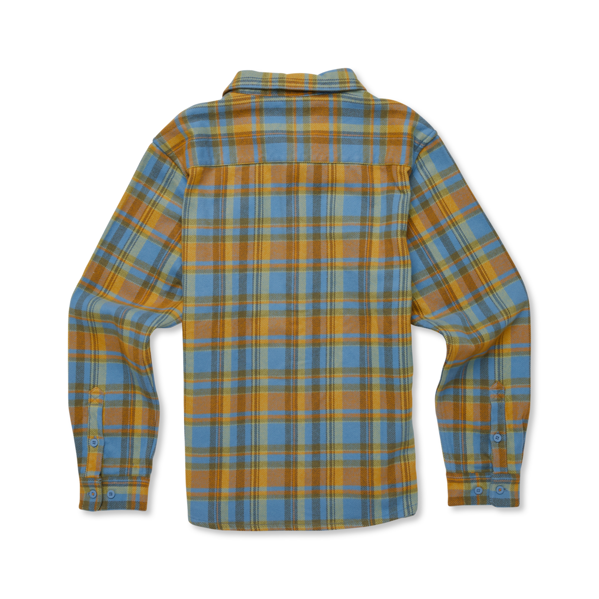 Mero Organic Flannel Shirt - Men's, Fjord/Seed Plaid