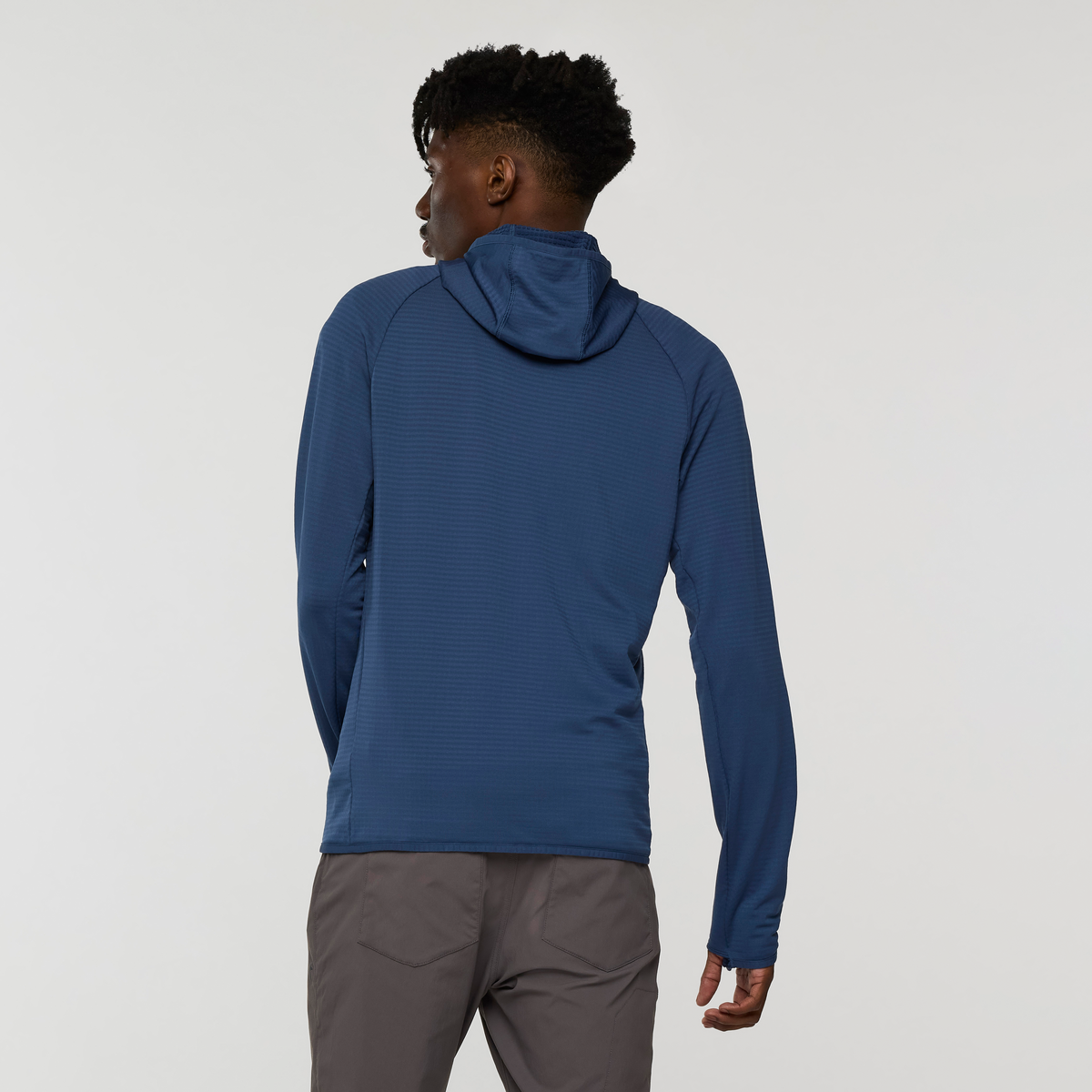 Otero Fleece Full-Zip Hooded Jacket - Men's, Deep Sea, Model Nicolas