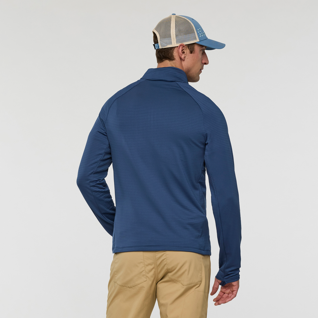 Otero Fleece Half-Zip Pullover - Men's, Deep Sea, Model Jackson