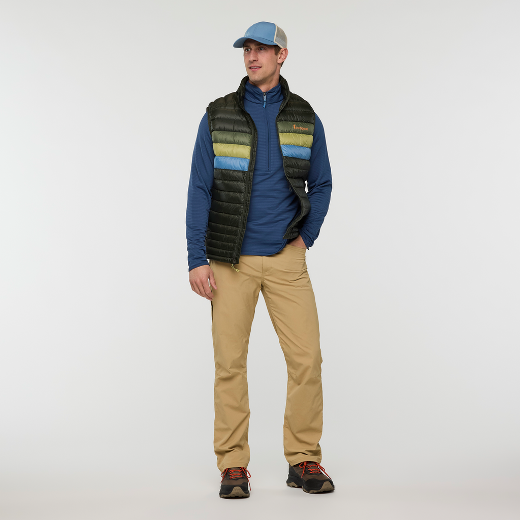Otero Fleece Half-Zip Pullover - Men's, Deep Sea, Model Jackson