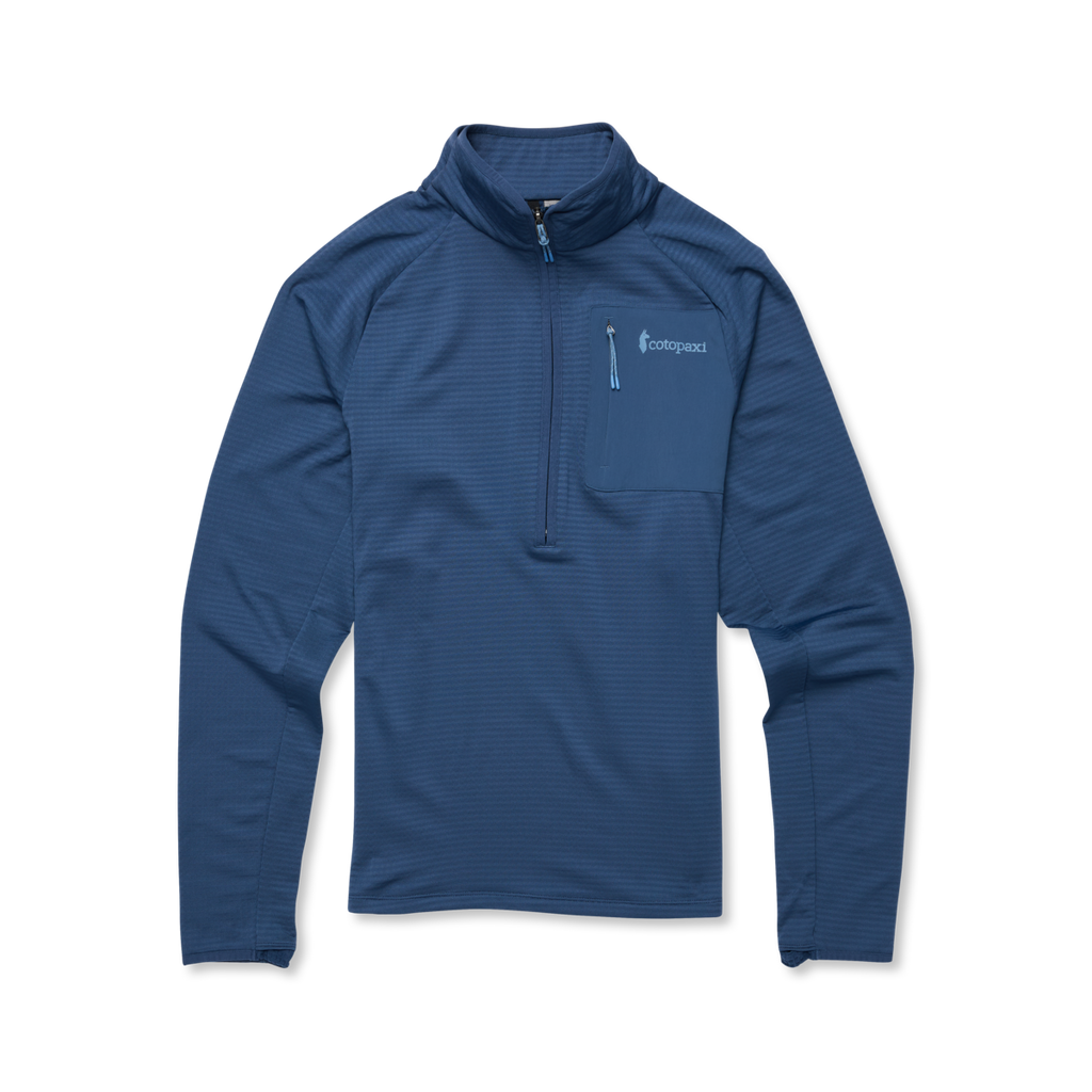 Otero Fleece Half-Zip Pullover - Men's, Deep Sea, Model Jackson, flatlay