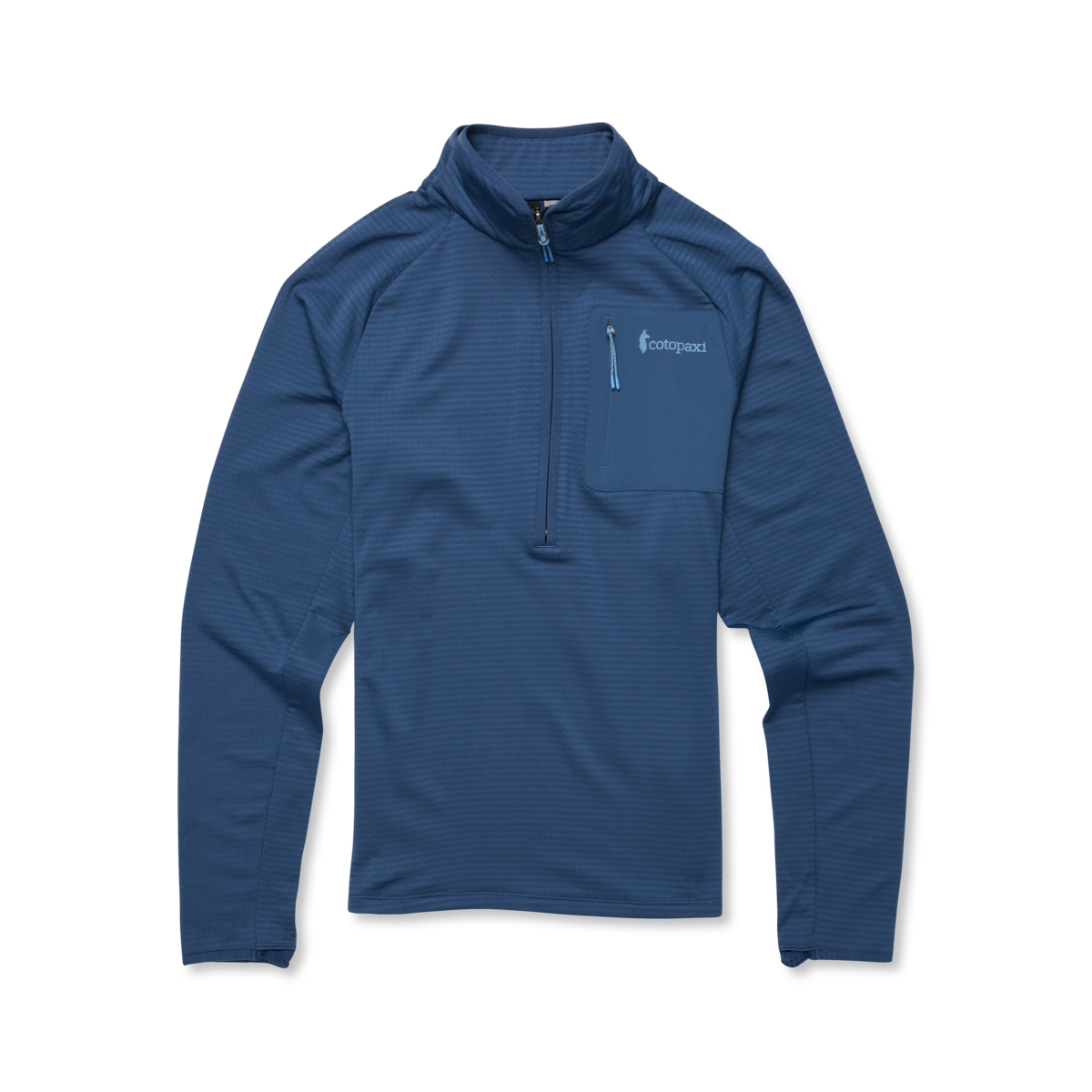 Otero Fleece Half-Zip Pullover - Men's, Deep Sea, Model Jackson, flatlay