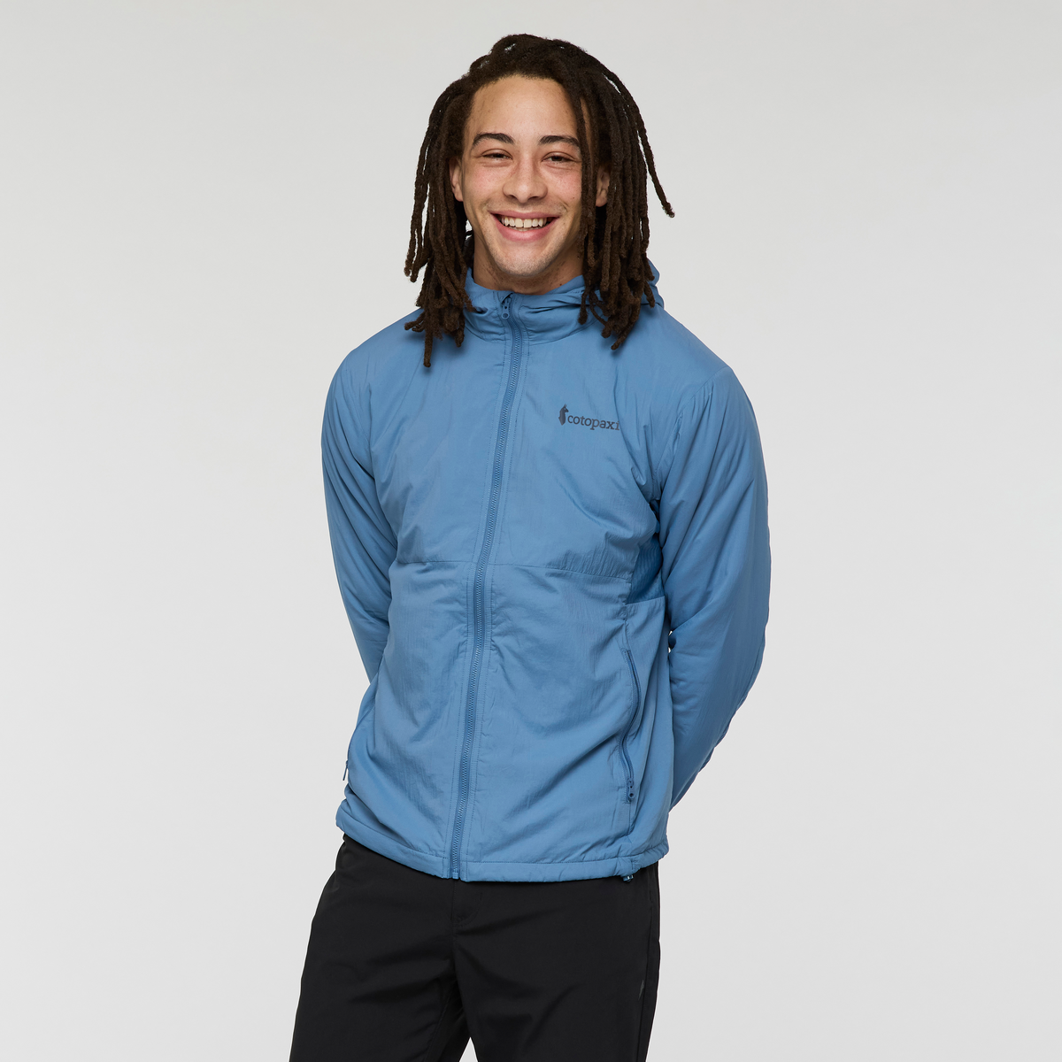 Pacaya 2.0 Insulated Hooded Jacket - Men's, Fjord, Model Kai