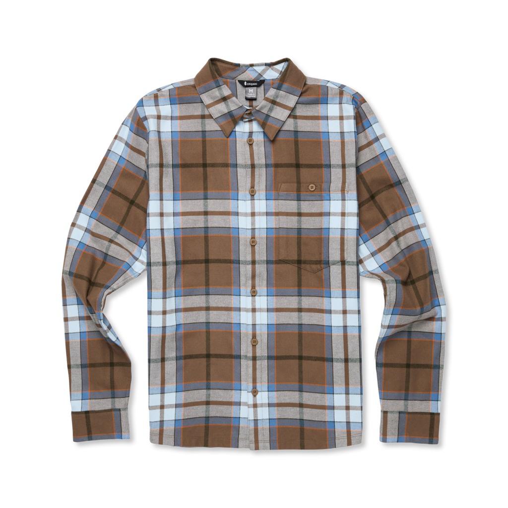 Quedo Flannel Shirt - Men's, Dune Plaid, Model Kai