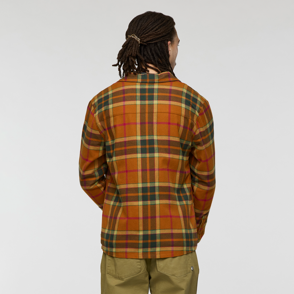 Quedo Flannel Shirt - Men's, Sienna Plaid, Model Kai