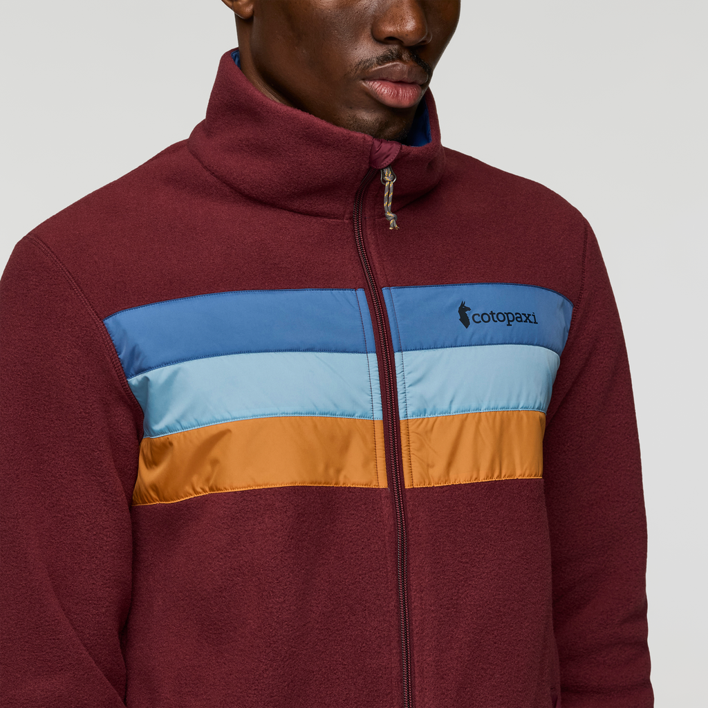 Teca Fleece Full-Zip Jacket - Men's, Acai Bowl, Model Nicolas