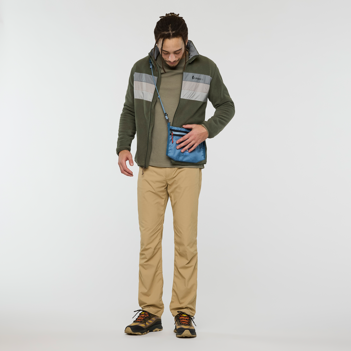 Teca Fleece Full-Zip Jacket - Men's, Canteen, Model Kai