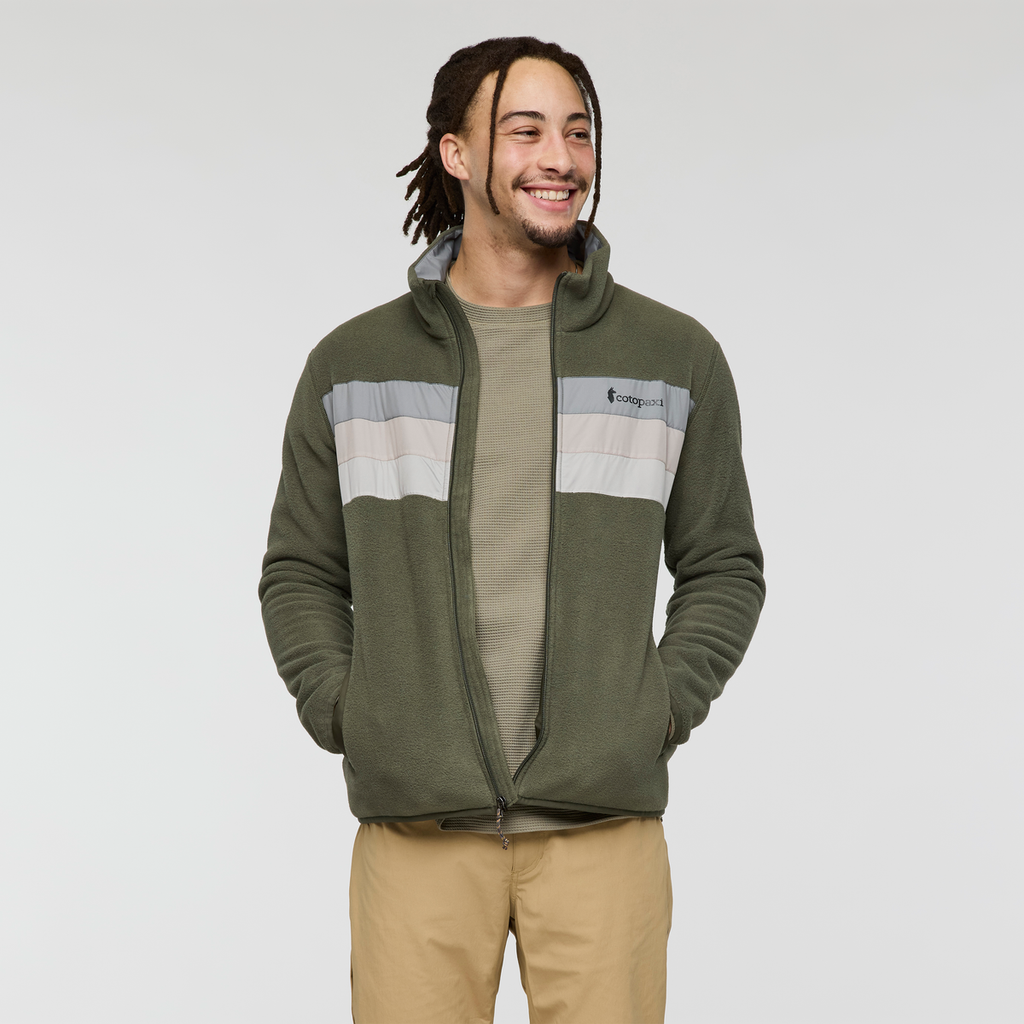 Teca Fleece Full-Zip Jacket - Men's, Canteen, Model Kai
