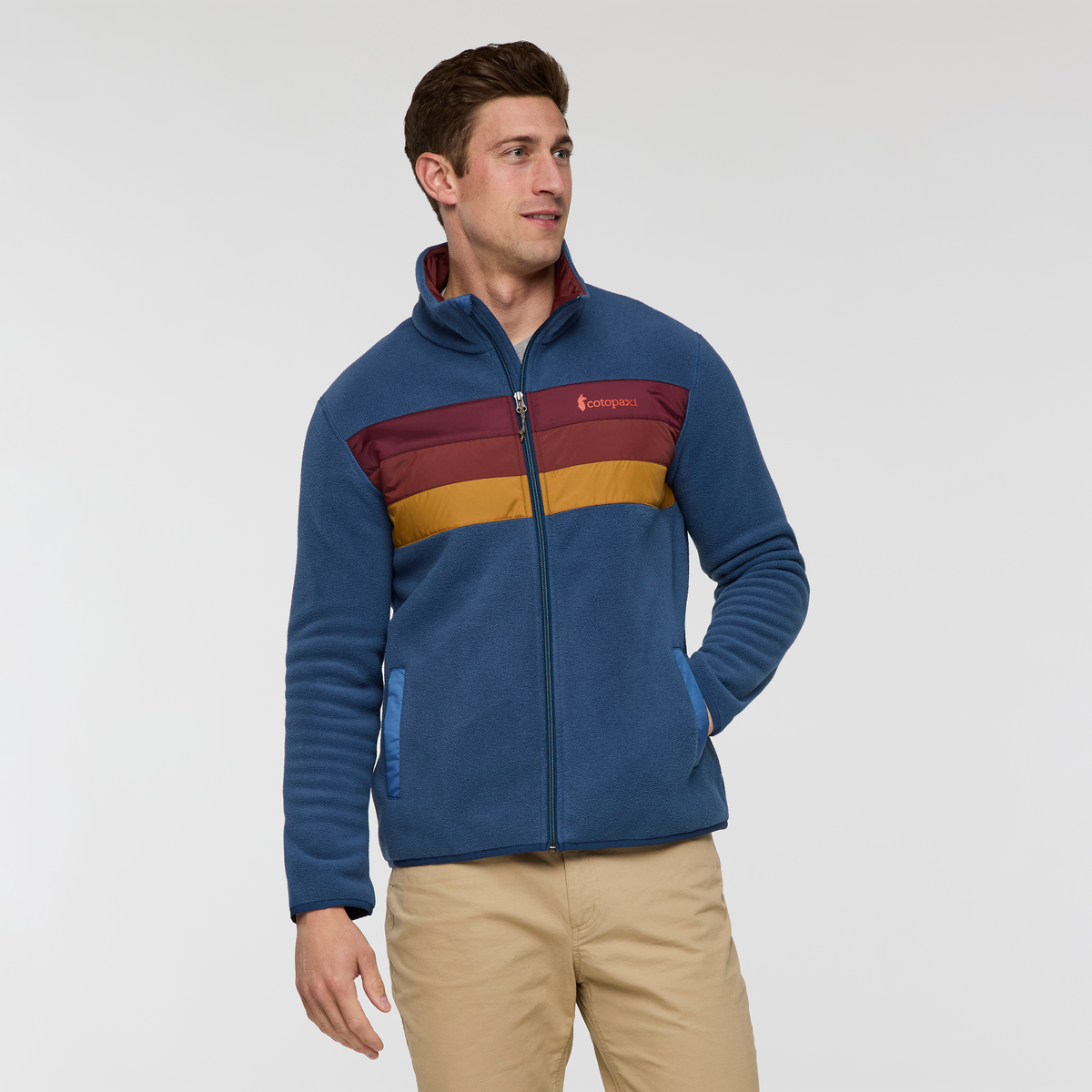 Teca Fleece Full-Zip Jacket - Men's, Cecret Lake, Model Jackson