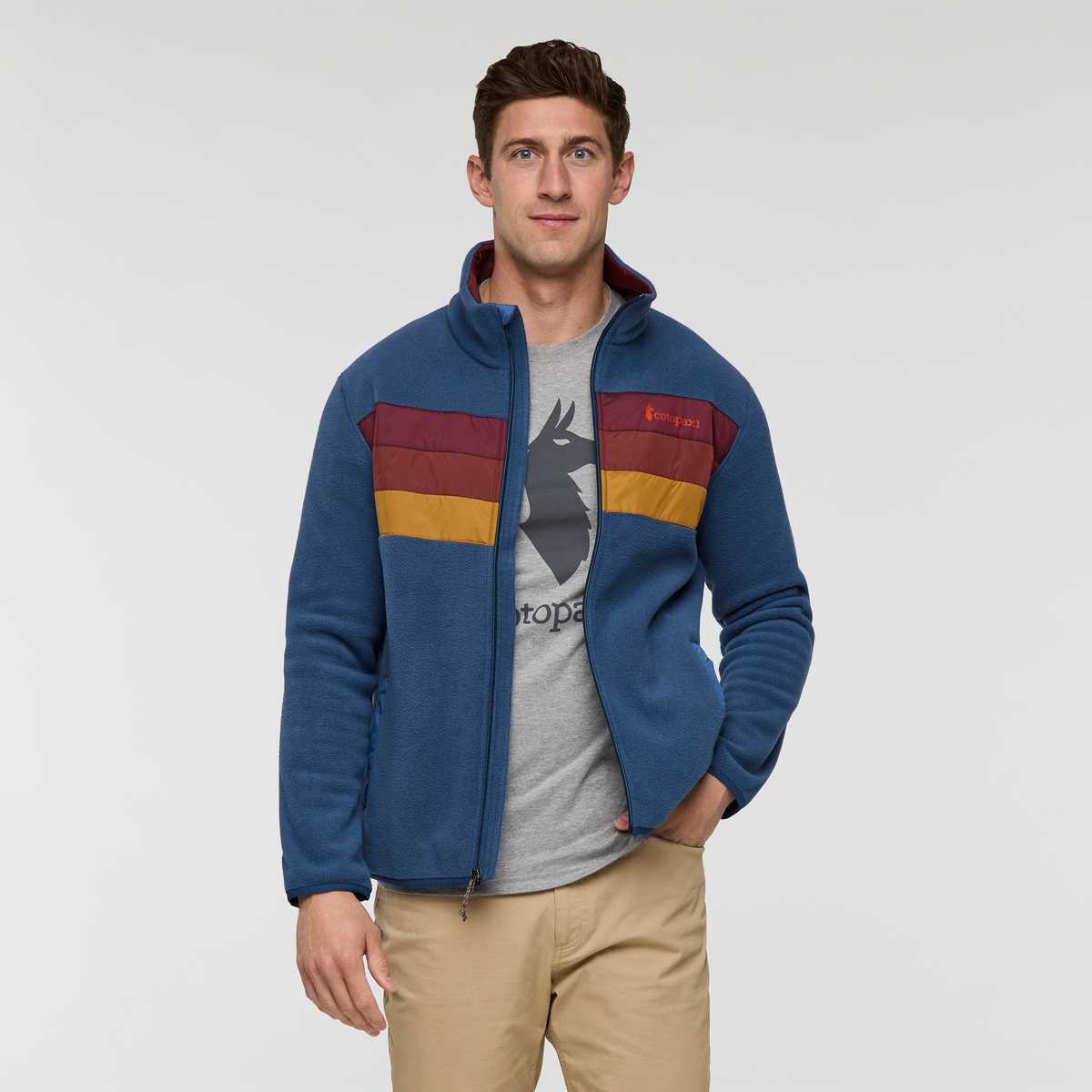 Teca Fleece Full-Zip Jacket - Men's, Cecret Lake, Model Jackson