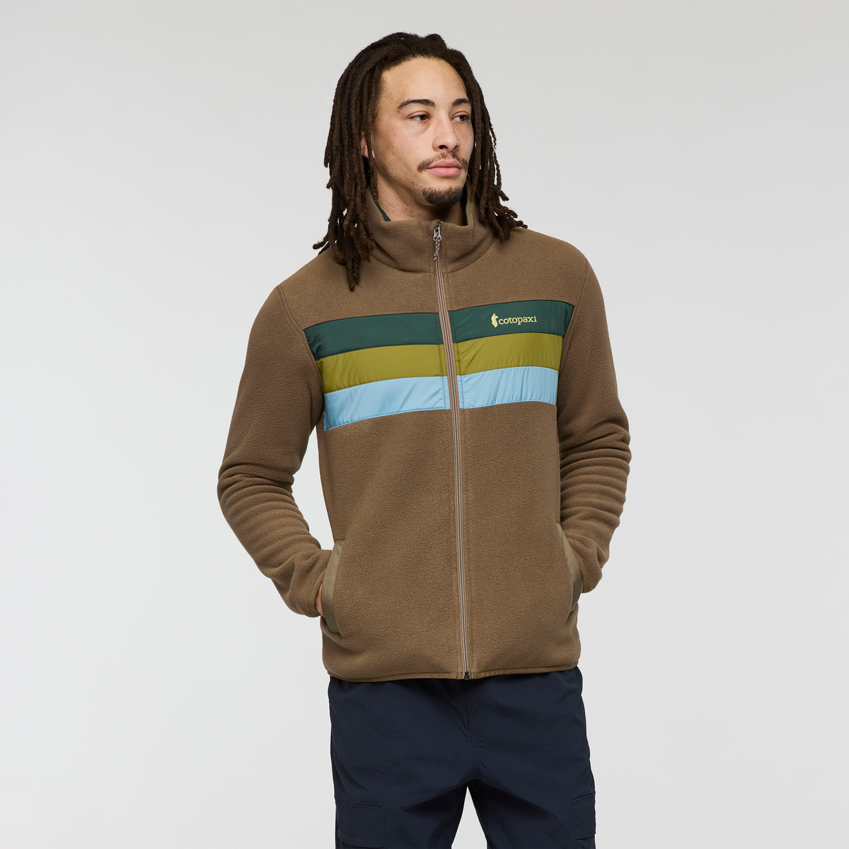 Teca Fleece Full-Zip Jacket - Men's, Hillside, Model Kai