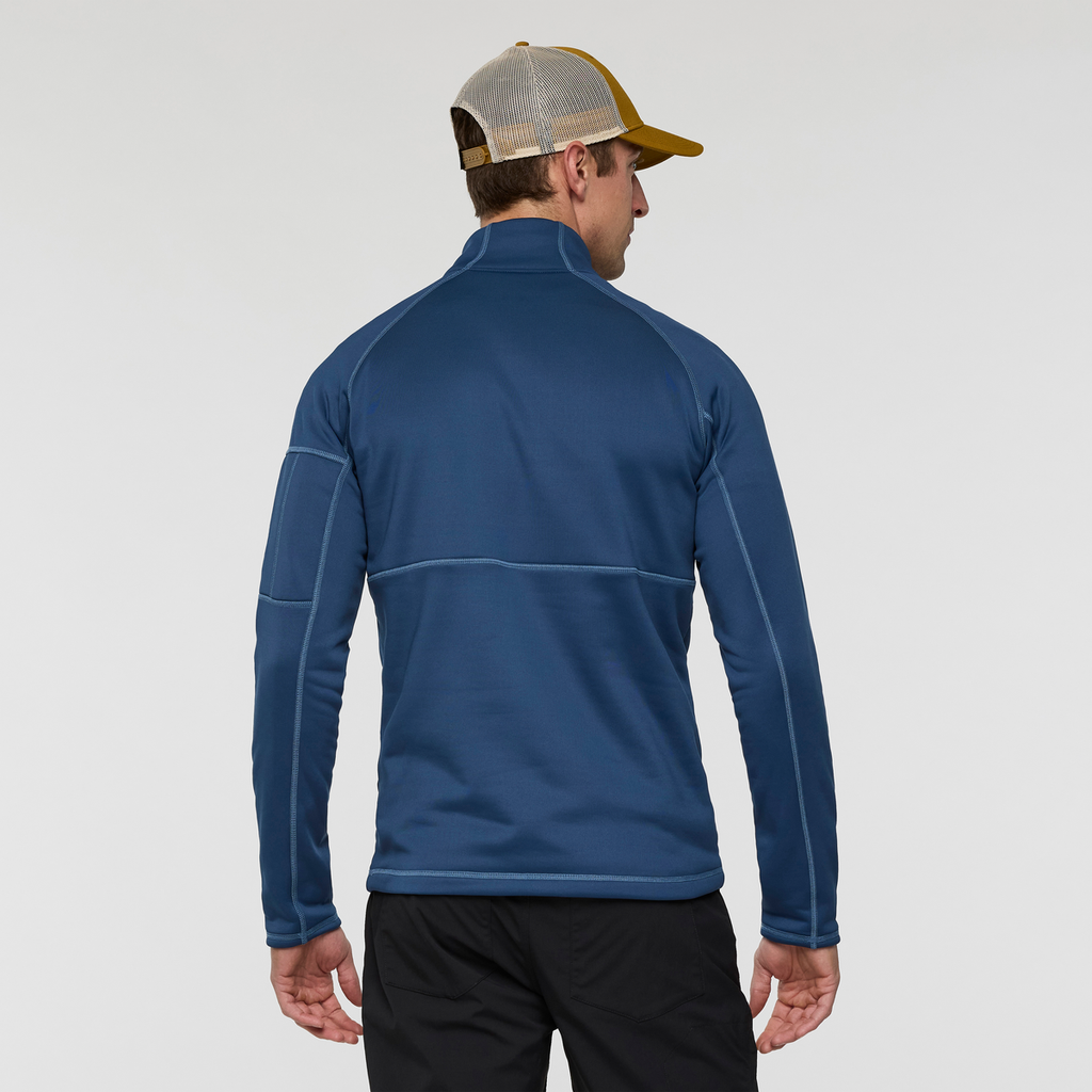 Tempa Fleece Half-Zip Pullover - Men's, Deep Sea, Model Jackson
