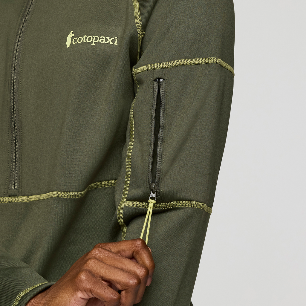 Tempa Fleece Half-Zip Pullover - Men's, Fatigue, Model Kai