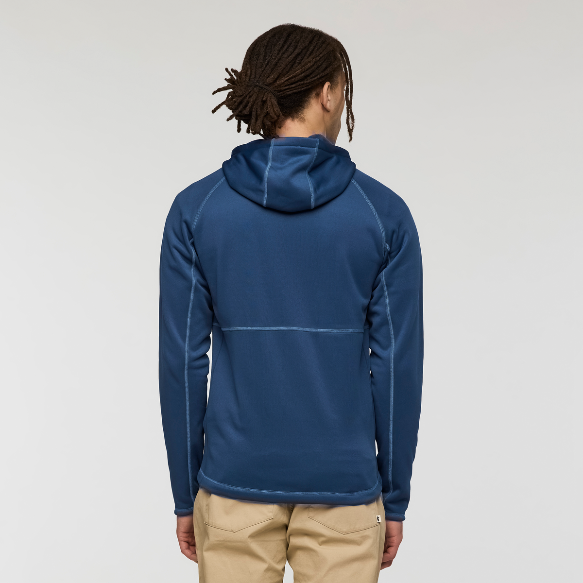Tempa Fleece Hooded Jacket - Men's, Deep Sea, Model Kai