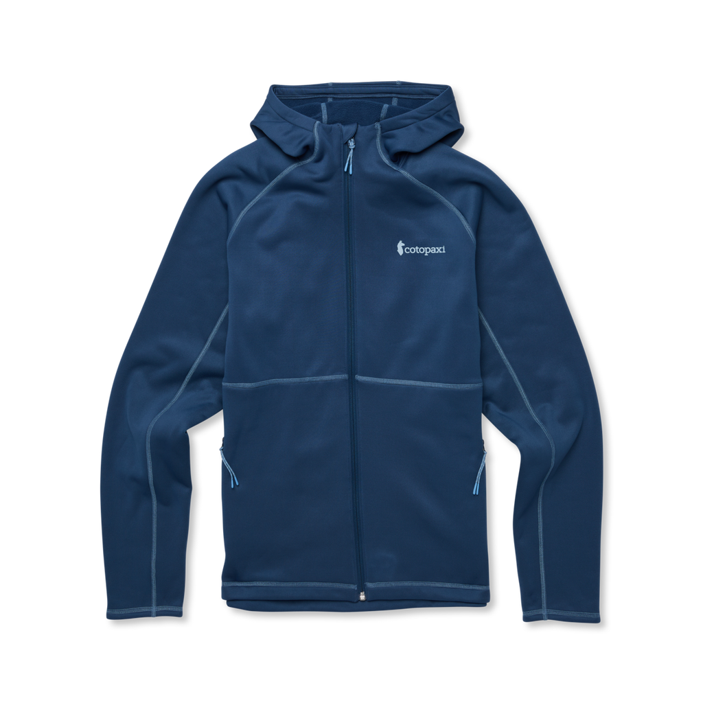 Tempa Fleece Hooded Jacket - Men's, Deep Sea, Model Kai