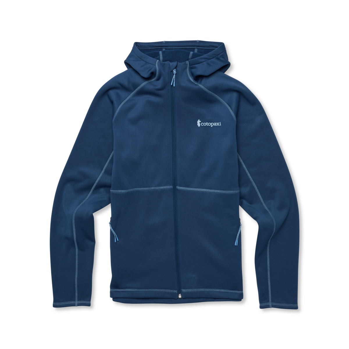 Tempa Fleece Hooded Jacket - Men's, Deep Sea, Model Kai