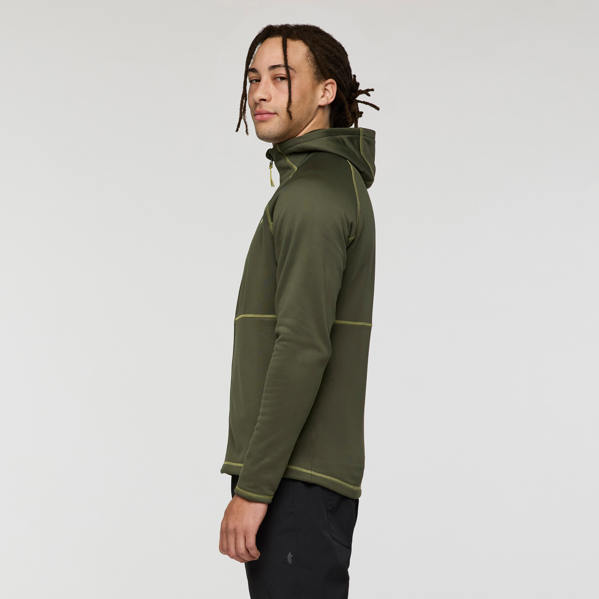Tempa Fleece Hooded Jacket - Men's, Fatigue, Model Kai