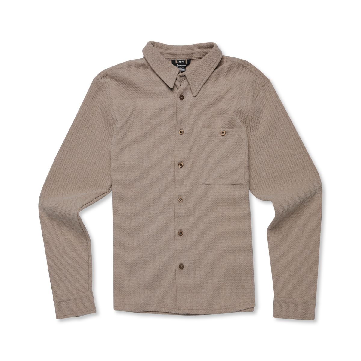 Tierno Button-Up Shirt - Men's, Heather Dune, Model Kai, flatlay