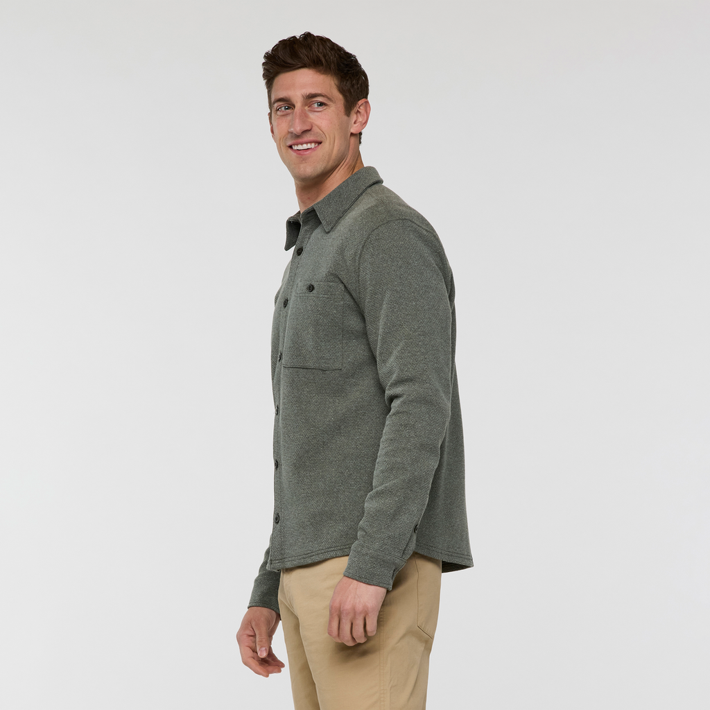 Tierno Button-Up Shirt - Men's, Heather Woods, Model Jackson