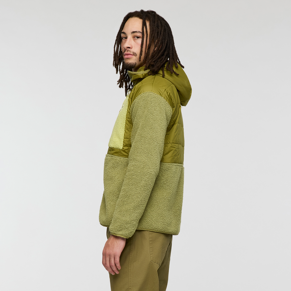 Trico Hybrid Hooded Jacket - Men's, Seed, Model Kai