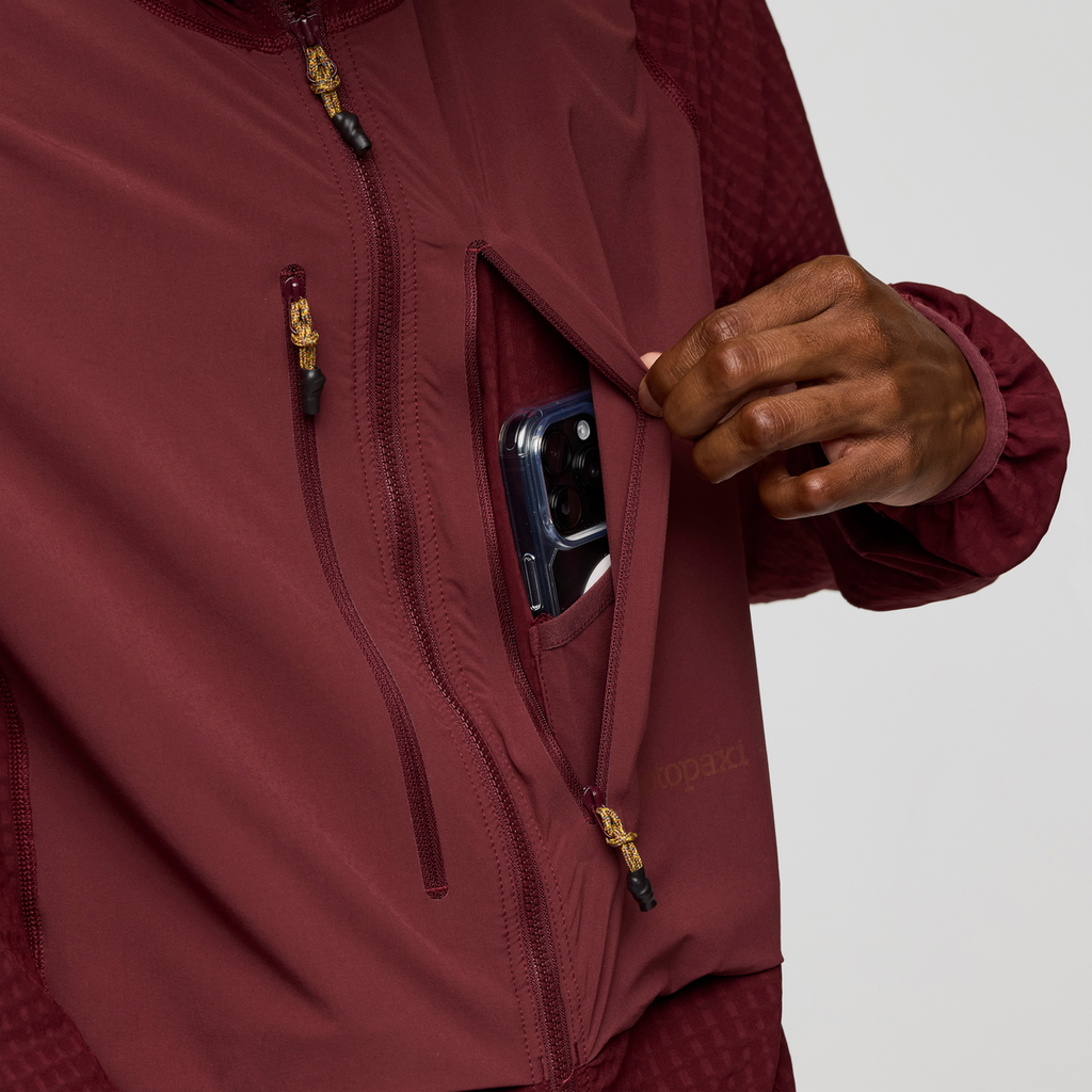 Yermo Hooded Jacket - Men's, Mulberry, Model Nicolas