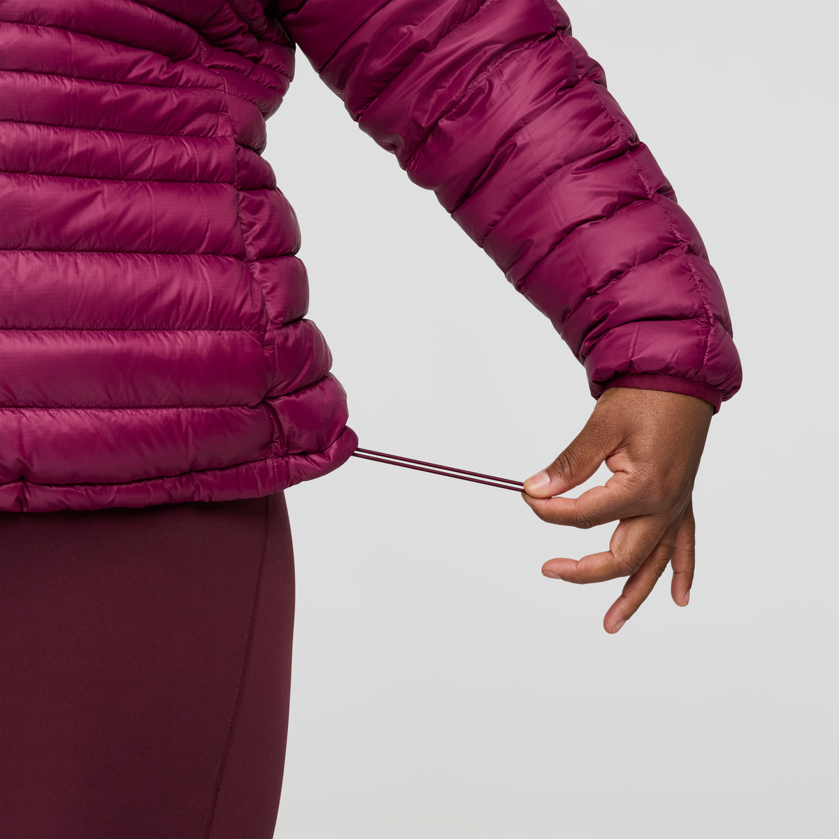 Fuego Down Jacket - Women's, Jam Stripes, Model Tanisha