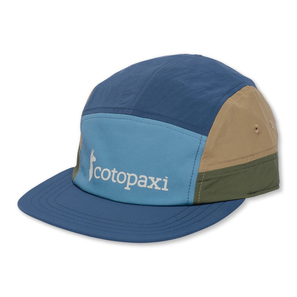 Cotopaxi Tech 5-Panel Hat, Fjord/Deep Sea, Detail