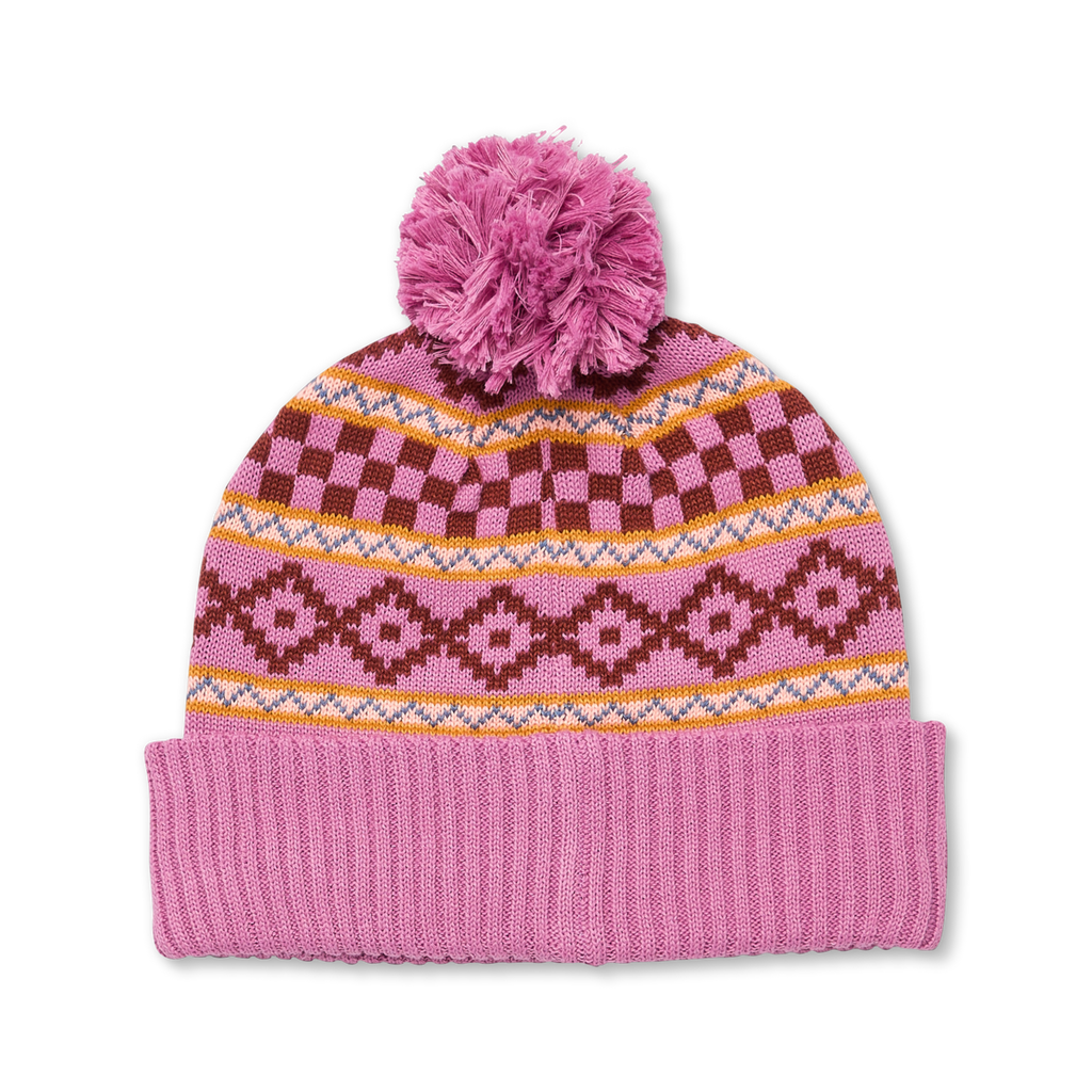 Cumbre Beanie, Dusty Rose, Detail