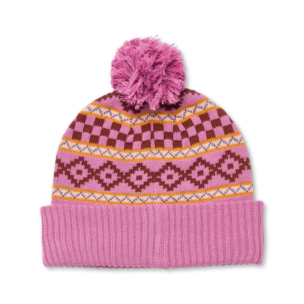 Cumbre Beanie, Dusty Rose, Detail