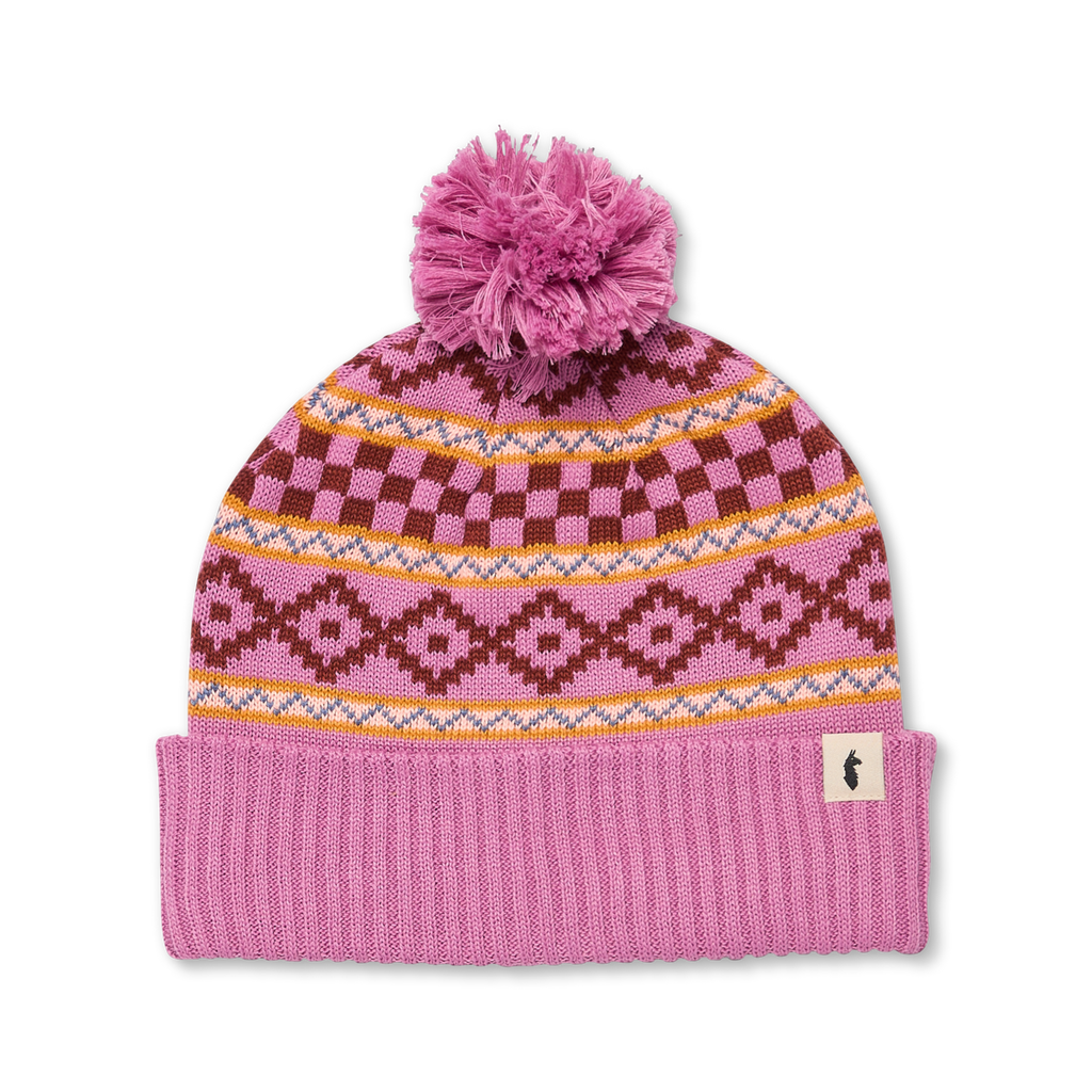 Cumbre Beanie, Dusty Rose, Detail